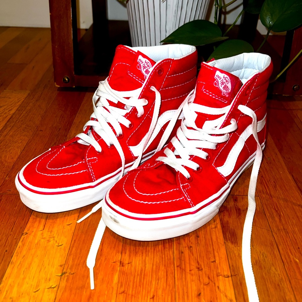 Red Vans Sk8 High